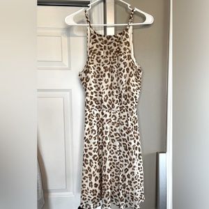 Francesca’s leopard print dress NWT